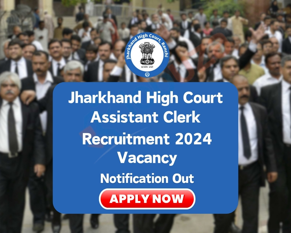 Jharkhand High Court Assistant / Clerk Recruitment 2024 - 410 Vacancy: Apply Now, Notification Out The High Court of Jharkhand in Ranchi is hiring Assistant/Clerks for Civil Courts in 2024. If you're interested, you can apply online from April 10 to May 9, 2024. Before applying, make sure to check out the recruitment notice for details on eligibility, job roles, how candidates are chosen, age limits, salary, and any other important info. The Jharkhand High Court is looking for people to work as clerks in the state's civil courts. You can apply for these jobs online. Here's what you need to know. Overview Recruiting Body High Court of Jharkhand, Ranchi Position Clerk/Assistant Vacancies 410 Mode of Application Online Registration Period 10th April to 9th May 2024 Salary Rs. 25,500 - 81,100 per month Job Location Jharkhand Official Website www.jharkhandhighcourt.nic.in Jharkhand High Court Assistant / Clerk Recruitment 2024: Notification The High Court of Jharkhand, based in Ranchi, has put out a detailed notice (in a PDF file) for job openings advertised under Advt. No. 05/Admn. Misc./2024. These openings are for Clerks and Assistants. The notification includes important info like when to register, how many vacancies there are, who's eligible, how candidates are selected, the exam format, and more. Before applying for these jobs, it's crucial for candidates to read through the advertisement to make sure they meet the requirements. To check out the full notification for Jharkhand High Court Recruitment 2024, just click the link provided. Download Official Notification Jharkhand High Court Assistant / Clerk Recruitment 2024: Important Dates The Jharkhand High Court has put out a notice about when you can apply online for Clerk and Assistant jobs. You can apply on their website, www.jharkhandhighcourt.nic.in, until May 9, 2024. It's better to apply early to avoid rushing at the last minute. Look at the table below for all the important dates. Event Date Application Begin 10/04/2024 Last Date for Apply Online 09/05/2024 Last Date Pay Exam Fee 09/05/2024 Exam Date As per Schedule Jharkhand High Court Assistant / Clerk Recruitment 2024: Vacancies According to the official notice, the JHC is looking to hire 410 Clerks and Assistants for the civil court. The number of openings might change later. Out of these, 130 spots are available for unreserved candidates. The number of vacancies for reserved candidates is listed in the table below. Categories Vacancies Reservation for Women Un-Reserved (UR) 130 04 Schedule Caste (SC) 58 04 Schedule Tribe (ST) 143 05 Backward Class-I (B.C-I) 38 01 Backward Class-II (B.C-II) 14 00 Economically Weaker Section (EWS) 27 00 Total 410 14 Jharkhand High Court Assistant / Clerk Recruitment 2024: Eligibility Before you apply for the JHC Clerk and Assistant positions, make sure you check the age limits and required qualifications in the eligibility criteria. The details are provided below in this article. Age Limit (01/01/2024) If you're between 21 and 35 and have the required education, you can apply for the JHC Clerk and Assistant Recruitment 2024. There are special age rules for some reserved groups , listed in the table below. Age Range General and EWS 27-35 years Backward Class I and II (B.C-I and B.C-II) 27-37 years Women (General, EWS, B.C-I, and B.C-II) 27-38 years Scheduled Caste (SC) and Scheduled Tribe (ST) (Both Male and Female) 27-40 years Education Qualification Applicants need to have a Bachelor's degree or similar qualification from a recognized university or institution. They must be comfortable using computers and familiar with different applications, along with having decent typing skills (at least 20 words per minute). Jharkhand High Court Assistant / Clerk Recruitment 2024: Selection Process The JHC Clerk and Assistant 2024 selection process includes these steps: 1. Written Test 2. Computer Test 3. Interview Jharkhand High Court Assistant / Clerk Recruitment 2024: Salary Candidates selected by the High Court of Jharkhand, Ranchi, will get a decent monthly salary. Specifically, for Assistant/Clerk roles in the state's civil court, their basic pay ranges from 25500 to 81100 as per the 7th Pay Commission's Matrix Level 4. Position Basic Pay Range Assistant/Clerk ₹25,500 - ₹81,100 Jharkhand High Court Assistant / Clerk Recruitment 2024: Application Fees If you're applying for the JHC Clerk and Assistant Recruitment in 2024, you'll need to pay a fee. It's Rs 500 for Unreserved, EWS, B.C-I, and B.C-II candidates, and Rs 125 for SC and ST candidates. If you're a person with disabilities, you don't have to pay. Once you pay, you can't get a refund. You can only pay online with a Debit card, Credit card, UPI, or Net Banking. Here's a table for easy reference: Category Fee Unreserved, EWS, B.C-I, B.C-II Rs 500 SC, ST Rs 125 Persons with disabilities No Fee Jharkhand High Court Assistant / Clerk Recruitment 2024: Apply Link The Jharkhand High Court is now accepting applications for various positions like Clerk and Assistant. You can apply online from April 10th to May 9th, 2024, on their website www.jharkhandhighcourt.nic.in. Before you apply, make sure you meet the requirements and have all the needed documents ready. Click the link provided to apply directly. Click Here To Apply How To Apply For Jharkhand High Court Assistant / Clerk Recruitment 2024? Prospective applicants for the 2024 Clerk and Assistant positions at Jharkhand High Court can easily complete the application process by following these steps: 1. Visit Jharkhand High Court's official website. 2. Look for the "Recruitment" section. 3. Register by giving your email, phone number, and creating a password. 4. Once registered, you'll get a user ID and password. 5. Click on "Apply Online." 6. Fill in your personal, educational, and professional details. 7. Upload scanned copies of required documents. 8. Pay the application fees. 9. Review your form and submit it. 10. Keep a copy of the application for your records.