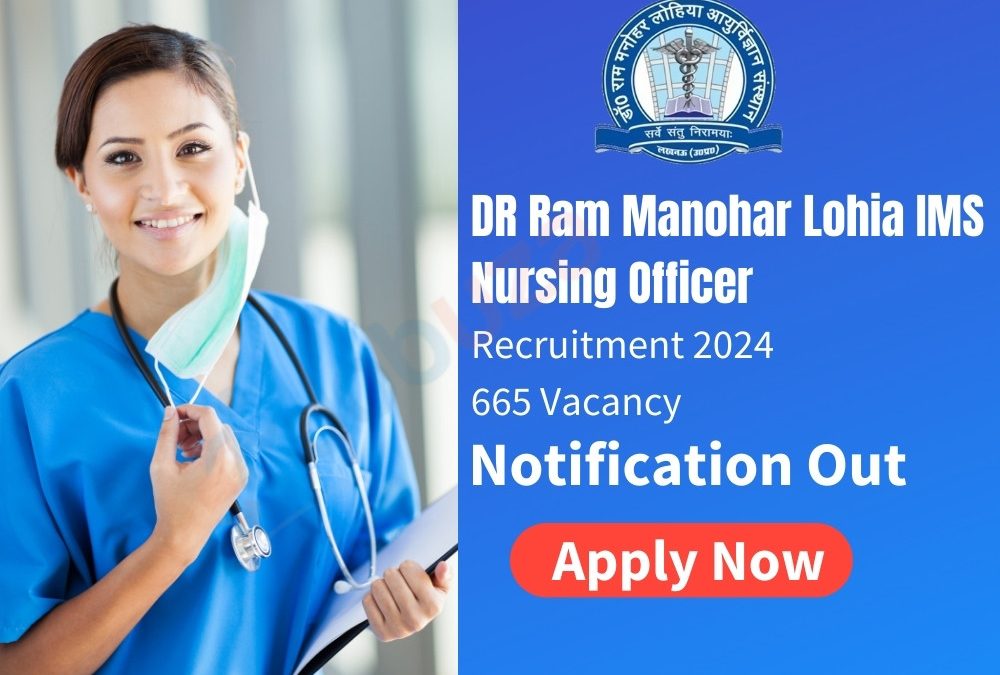 DR Ram Manohar Lohia IMS Nursing Officer Recruitment 2024 - 665 Vacancy: Apply Now, Notification Out The Dr. Ram Manohar Lohia Institute of Medical Sciences (DRRMLIMS) in Lucknow is looking to hire Nursing Officers for the year 2024. If you're interested, you can apply online from March 22nd to April 21st, 2024. Before applying, check the advertisement for details like age limit, qualifications, and salary. The RMLIMS Nursing Officer role is a great chance for people with nursing experience, especially if you live in Uttar Pradesh. But before you apply, it's important to know some key details. Take a look at the overview of the RMLIMS Nursing Officer Recruitment 2024 in the table below. Overview Recruiting Organization Dr. Ram Manohar Lohia Institute of Medical Sciences (RMLIMS) Position Nursing Officer Vacancies 665 Pay Level Level 7 according to the 7th Central Pay Commission (CPC) Application Deadline April 21, 2024 Mode of Application Online Selection Process  CRT Exam  Document Verification Job Location Dr. Ram Manohar Lohia Institute of Medical Sciences, Uttar Pradesh Official Website drrmlims.ac.in DR Ram Manohar Lohia IMS Nursing Officer Recruitment 2024: Notification RMLIMS is looking for Nursing Officers! If you're interested, check out drrmlims.ac.in for details. The salary is pretty good, matching Pay Level 7 (Rs. 44,900-142,400). The official notice has all the info you need about the job, vacancies, pay, and important dates. Get all the details by clicking on the link for the RMLIMS Nursing Officer Recruitment 2024 Notification. Download Official Notification DR Ram Manohar Lohia IMS Nursing Officer Recruitment 2024: Important Dates The RMLIMS Nursing Officer Recruitment 2024 notice shares key dates you need to know. You have until April 21, 2024, to apply. Keep an eye on the official website for the exam date announcement. Here's a quick overview of the important dates for this recruitment. Event Date Application Begin 22/03/2024 Last Date for Apply 21/04/2024 Last Date for Fee Payment 21/04/2024 Exam Date As per schedule Admit Card Available Before Exam DR Ram Manohar Lohia IMS Nursing Officer Recruitment 2024: Vacancy RMLIMS is offering 665 job positions for Nursing Officers in their 2024 recruitment. The table below shows how many vacancies are available for each category. Category Vacancy General (UR) 252 Economically Weaker Sections (EWS) 81 Other Backward Classes (OBC) 177 Scheduled Castes (SC) 143 Scheduled Tribes (ST) 12 Persons with Benchmark Disability (PwBD) 27 Total Vacancy 665 DR Ram Manohar Lohia IMS Nursing Officer Recruitment 2024: Eligibility If you're thinking of applying for the RMLIMS Nursing Officer 2024 role, be sure to check if you meet the requirements mentioned in the notification. Details about age limits and the qualifications you need is explained below. Age Limit (21/04/2024) You need to be between 18 and 40 years old when you apply. If you're from Uttar Pradesh and belong to certain groups like SC/ST/OBC/PWD/Ex-servicemen, you might get some extra time based on UP government rules. Age Limit Minimum Age 18 Years Maximum Age 40 Years Educational Qualification To apply for the RMLIMS Nursing Officer position in 2024, criteria are 1. For those with a bachelor's degree in nursing  Need to have completed B.Sc. (Hons.) Nursing, B.Sc. Nursing, or similar from a recognized university or institute.  Must be registered as a Nurse and Midwife with the State Nursing Council. 2. For those with a nursing diploma  Should have completed General Nursing Midwifery from a recognized Board.  Also need to be registered as a Nurse and Midwife with the State Nursing Council.  Plus, must have worked for at least a year in a hospital with at least 50 beds after finishing their diploma. DR Ram Manohar Lohia IMS Nursing Officer Recruitment 2024: Selection Process To become a Nursing Officer at RMLIMS, you'll go through just two steps: first, you'll take a computer-based test called the Common Recruitment Test (CRT). If you pass, you'll have a medical check-up before officially becoming a Nursing Officer. DR Ram Manohar Lohia IMS Nursing Officer Recruitment 2024: Salary The RMLIMS Nursing Officer's salary follows the Level 7 pay scale of the pay commission. In their official notification, the Dr. Ram Manohar Lohia Institute of Medical Sciences, Lucknow, has provided details about the salary for RMLIMS Nursing Officers in 2024 as follows: Pay Level Pay Scale/Pay Band Basic Pay Level 7 Pay Grade within PB 2 (Rs 44900-142400) Rs 44900 (plus additional allowances) DR Ram Manohar Lohia IMS Nursing Officer Recruitment 2024: Application Fees The fee to apply for the RMLIMS Nursing Officer job is Rs. 1180 for General category candidates, which already includes 18% GST. But if you're a Person with Benchmark Disability, you don't need to pay this fee. Check out the table below for the fee details for candidates from different categories. Category Application Fee General Rs. 1180 OBC, EWS Rs. 1180 SC, ST Rs. 708 PwBD Exempted DR Ram Manohar Lohia IMS Nursing Officer Recruitment 2024: Apply Link The last day to apply for the RMLIMS Nursing Officer Recruitment 2024 online is April 21, 2024. If you're interested and qualified for the Nursing Officer position at RMLIMS, it's best to apply soon to avoid a rush at the end. You can use the direct link provided below to apply. Click Here To Apply How To Apply For DR Ram Manohar Lohia IMS Nursing Officer Recruitment 2024? 1. Go to Dr RMLIMS, Lucknow's official website: https://drrmlims.ac.in. 2. Look for and click on the 'RMLIMS Nursing Officer Online Application' link. 3. Start by filling out the registration form carefully. Once submitted, you can't change basic details. 4. After submission, you'll get your RML application number and login credentials via SMS and email. 5. Fill in your qualifications, date of birth, and work experience. 6. Upload a small photo and your signature in black ink. 7. Upload any other needed documents. 8. Double-check everything, pay the application fee, and submit the form.