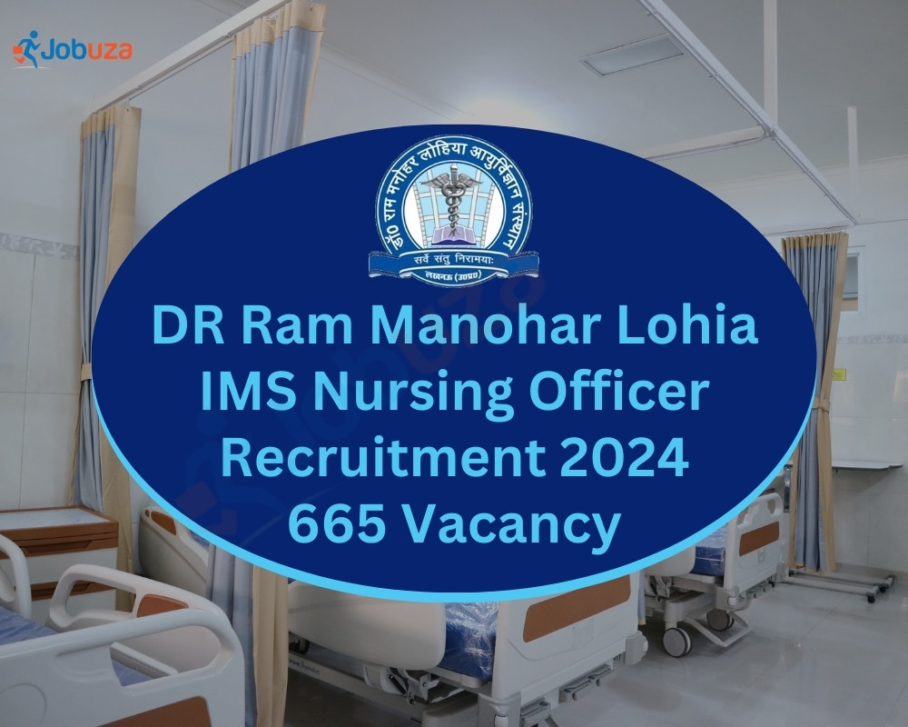 DR Ram Manohar Lohia IMS Nursing Officer Recruitment 2024 - 665 Vacancy: Apply Now, Notification Out

The Dr. Ram Manohar Lohia Institute of Medical Sciences (DRRMLIMS) in Lucknow is looking to hire Nursing Officers for the year 2024. If you're interested, you can apply online from March 22nd to April 21st, 2024. Before applying, check the advertisement for details like age limit, qualifications, and salary.

The RMLIMS Nursing Officer role is a great chance for people with nursing experience, especially if you live in Uttar Pradesh. But before you apply, it's important to know some key details. Take a look at the overview of the RMLIMS Nursing Officer Recruitment 2024 in the table below.

Overview
Recruiting Organization	Dr. Ram Manohar Lohia Institute of Medical Sciences (RMLIMS)
Position	Nursing Officer
Vacancies	665
Pay Level	Level 7 according to the 7th Central Pay Commission (CPC)
Application Deadline	April 21, 2024
Mode of Application	Online
Selection Process			CRT Exam
	Document Verification
Job Location	Dr. Ram Manohar Lohia Institute of Medical Sciences, Uttar Pradesh
Official Website	drrmlims.ac.in

DR Ram Manohar Lohia IMS Nursing Officer Recruitment 2024: Notification

RMLIMS is looking for Nursing Officers! If you're interested, check out drrmlims.ac.in for details. The salary is pretty good, matching Pay Level 7 (Rs. 44,900-142,400). The official notice has all the info you need about the job, vacancies, pay, and important dates. Get all the details by clicking on the link for the RMLIMS Nursing Officer Recruitment 2024 Notification.

Download Official Notification

DR Ram Manohar Lohia IMS Nursing Officer Recruitment 2024: Important Dates

The RMLIMS Nursing Officer Recruitment 2024 notice shares key dates you need to know. You have until April 21, 2024, to apply. Keep an eye on the official website for the exam date announcement. Here's a quick overview of the important dates for this recruitment.

Event	Date
Application Begin	22/03/2024
Last Date for Apply	21/04/2024
Last Date for Fee Payment	21/04/2024
Exam Date	As per schedule
Admit Card Available	Before Exam

DR Ram Manohar Lohia IMS Nursing Officer Recruitment 2024: Vacancy

RMLIMS is offering 665 job positions for Nursing Officers in their 2024 recruitment. The table below shows how many vacancies are available for each category.

Category	Vacancy
General (UR)	252
Economically Weaker Sections (EWS)	81
Other Backward Classes (OBC)	177
Scheduled Castes (SC)	143
Scheduled Tribes (ST)	12
Persons with Benchmark Disability (PwBD)	27
Total Vacancy	665

DR Ram Manohar Lohia IMS Nursing Officer Recruitment 2024: Eligibility

If you're thinking of applying for the RMLIMS Nursing Officer 2024 role, be sure to check if you meet the requirements mentioned in the notification. Details about age limits and the qualifications you need is explained below.

Age Limit (21/04/2024)

You need to be between 18 and 40 years old when you apply. If you're from Uttar Pradesh and belong to certain groups like SC/ST/OBC/PWD/Ex-servicemen, you might get some extra time based on UP government rules.

Age Limit	
Minimum Age	18 Years
Maximum Age	40 Years

Educational Qualification	

To apply for the RMLIMS Nursing Officer position in 2024, criteria are

1. For those with a bachelor's degree in nursing
	Need to have completed B.Sc. (Hons.) Nursing, B.Sc. Nursing, or similar from a recognized university or institute.
	Must be registered as a Nurse and Midwife with the State Nursing Council.

2. For those with a nursing diploma
	Should have completed General Nursing Midwifery from a recognized Board.
	Also need to be registered as a Nurse and Midwife with the State Nursing Council.
	Plus, must have worked for at least a year in a hospital with at least 50 beds after finishing their diploma.

DR Ram Manohar Lohia IMS Nursing Officer Recruitment 2024: Selection Process

To become a Nursing Officer at RMLIMS, you'll go through just two steps: first, you'll take a computer-based test called the Common Recruitment Test (CRT). If you pass, you'll have a medical check-up before officially becoming a Nursing Officer.

DR Ram Manohar Lohia IMS Nursing Officer Recruitment 2024: Salary

The RMLIMS Nursing Officer's salary follows the Level 7 pay scale of the pay commission. In their official notification, the Dr. Ram Manohar Lohia Institute of Medical Sciences, Lucknow, has provided details about the salary for RMLIMS Nursing Officers in 2024 as follows:

Pay Level	Pay Scale/Pay Band	Basic Pay
Level 7	Pay Grade within PB 2 (Rs 44900-142400)	Rs 44900 (plus additional allowances)

DR Ram Manohar Lohia IMS Nursing Officer Recruitment 2024: Application Fees

The fee to apply for the RMLIMS Nursing Officer job is Rs. 1180 for General category candidates, which already includes 18% GST. But if you're a Person with Benchmark Disability, you don't need to pay this fee. Check out the table below for the fee details for candidates from different categories.

Category	Application Fee
General	Rs. 1180
OBC, EWS	Rs. 1180
SC, ST	Rs. 708
PwBD	Exempted

DR Ram Manohar Lohia IMS Nursing Officer Recruitment 2024: Apply Link

The last day to apply for the RMLIMS Nursing Officer Recruitment 2024 online is April 21, 2024. If you're interested and qualified for the Nursing Officer position at RMLIMS, it's best to apply soon to avoid a rush at the end. You can use the direct link provided below to apply.

Click Here To Apply

How To Apply For DR Ram Manohar Lohia IMS Nursing Officer Recruitment 2024?

1. Go to Dr RMLIMS, Lucknow's official website: https://drrmlims.ac.in.
2. Look for and click on the 'RMLIMS Nursing Officer Online Application' link.
3. Start by filling out the registration form carefully. Once submitted, you can't change basic details.
4. After submission, you'll get your RML application number and login credentials via SMS and email.
5. Fill in your qualifications, date of birth, and work experience.
6. Upload a small photo and your signature in black ink.
7. Upload any other needed documents.
8. Double-check everything, pay the application fee, and submit the form.
665 Vacancy: Apply Now, Notification Out
