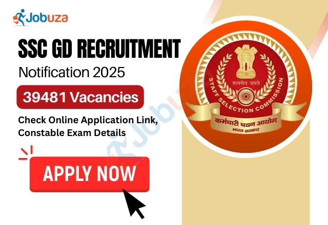 SSC GD Recruitment Notification 2025 OUT for 39481 Vacancies