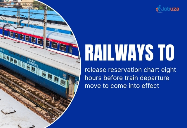 From July 1, Railway Reservation Chart to Be Released 8 Hours Prior to Departure