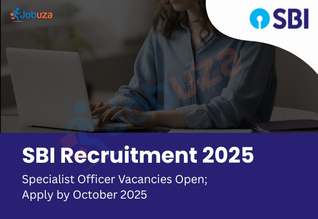 SBI Specialist Officer Recruitment 2025: Apply Online for 122 Vacancies Before October