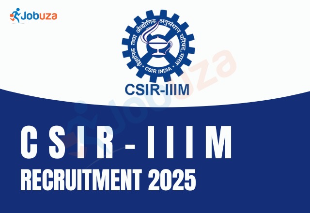 CSIR IIIM 2025 Recruitment Group C Vacancies Announced...