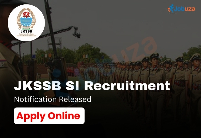 JKSSB SI Recruitment Out for Vacancies Apply Online
