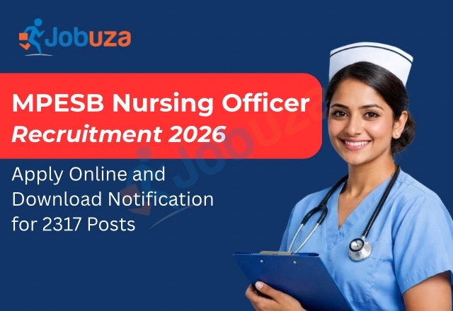 MPESB Nursing Officer Recruitment 2026: Apply Online for 2317 Vacancies, Check Notification Details