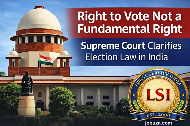 Voting Is Not a Fundamental Right, Says Supreme Court in Key Observation