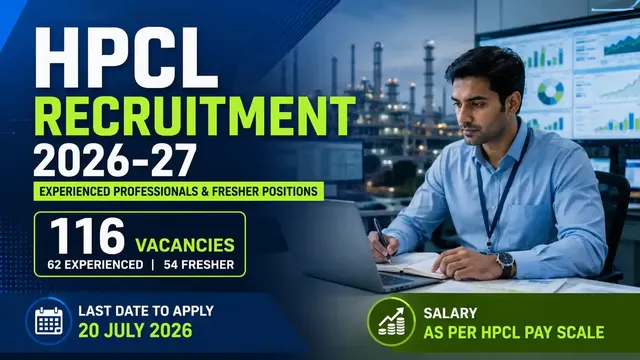 HPCL Recruitment 2026 Apply Online for Vacancies
