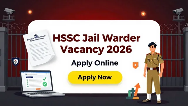 HSSC Jail Warder Recruitment 2026 Last Date to Apply Today