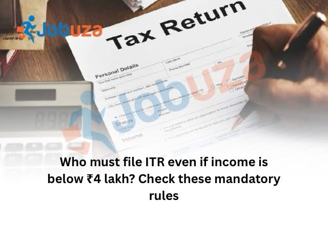 ITR Filing 2026 Who Must File an Income Tax Return Even