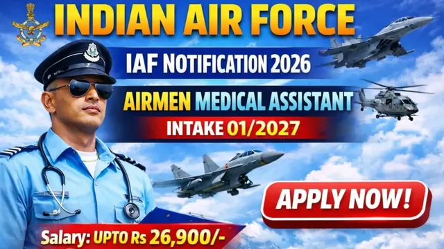 Indian Air Force Airmen Recruitment 2026 Apply Online