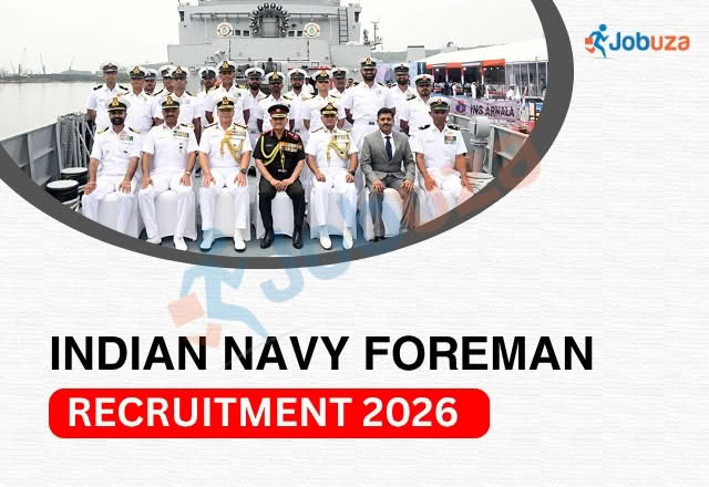 Indian Navy Foreman Recruitment 2026 Vacancies Announced