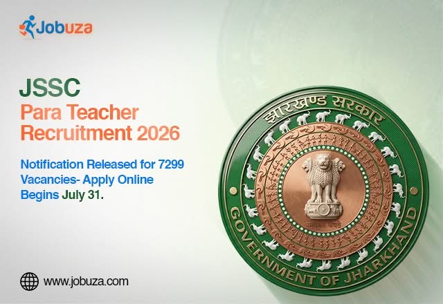 JSSC Para Teacher Recruitment 2026: Apply Online for 7,299 Vacancies from July 31