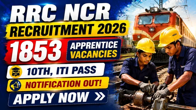 RRC NCR Apprentice Recruitment 2026 Apply Online for 1,853