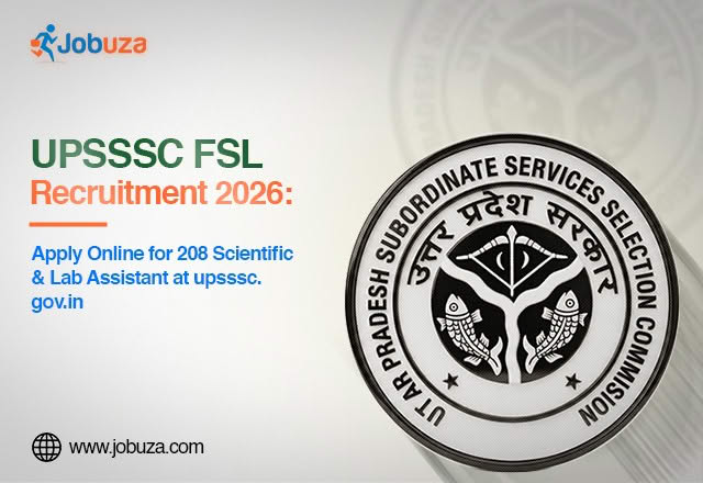 UPSSSC FSL Recruitment 2026 Apply Online Scientific Assistant