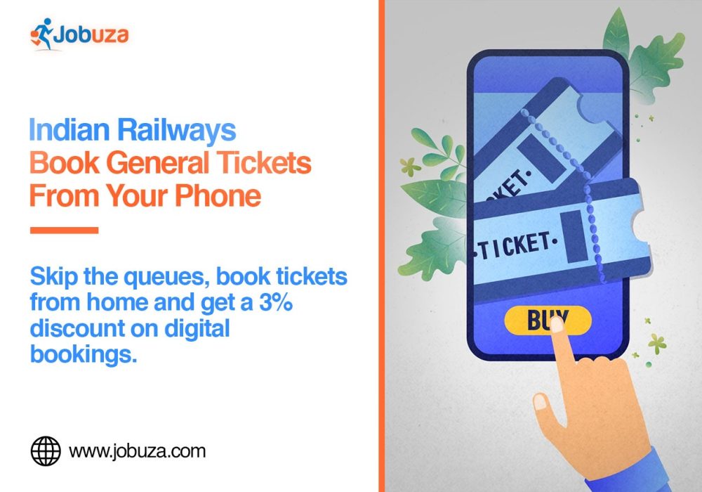 Indian Railways General Ticket Booking Book from Your Phone