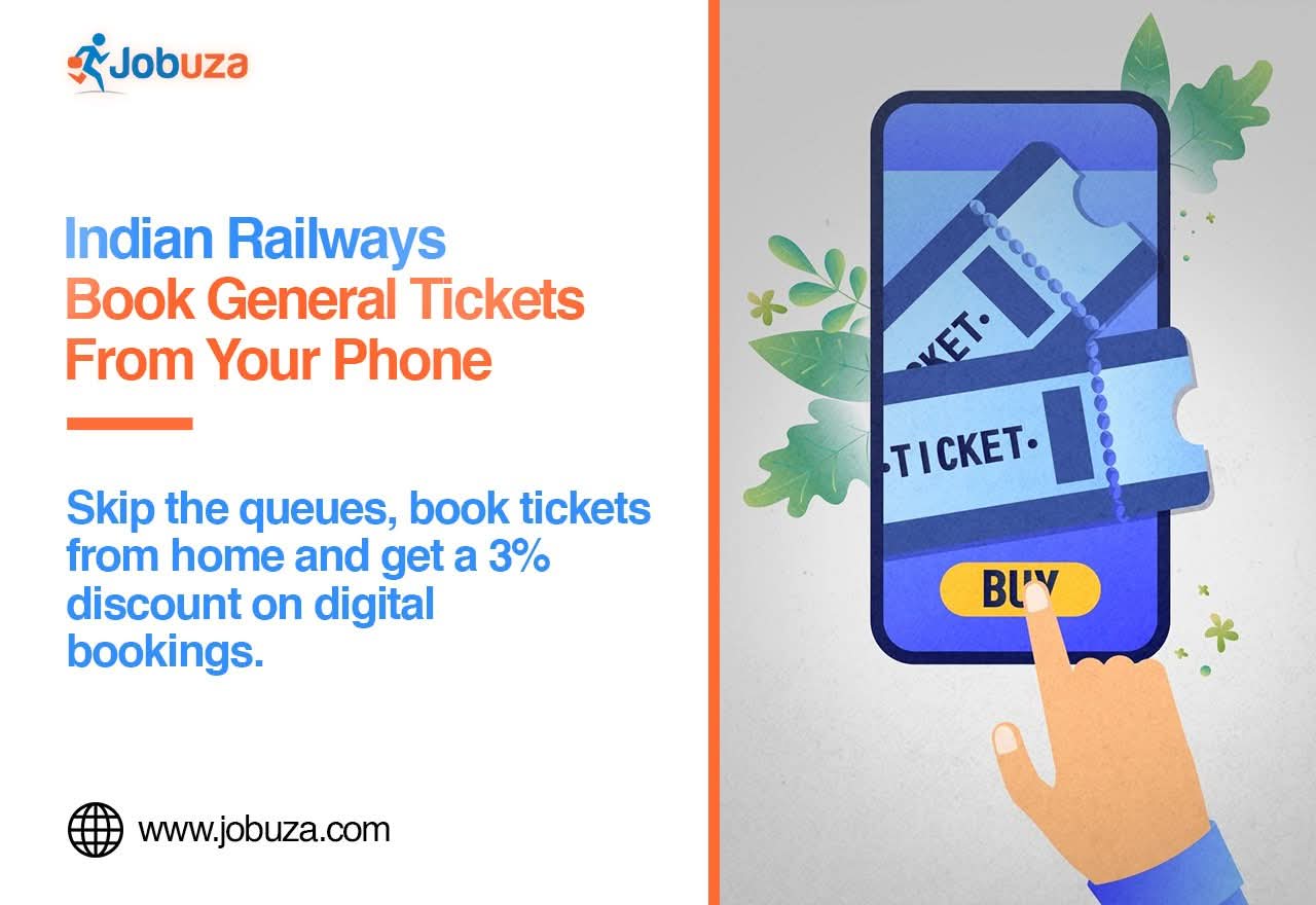 Indian Railways General Ticket Booking Book from Your Phone