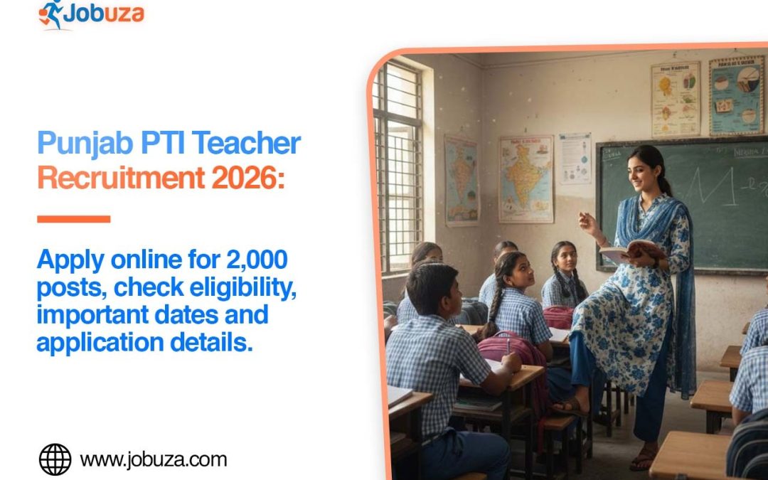 Punjab PTI Teacher Recruitment 2026 Apply Online for 2,000 Posts, Check