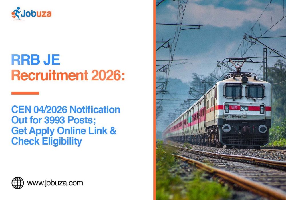 RRB JE Recruitment 2026 Notification Out for Posts Apply Online