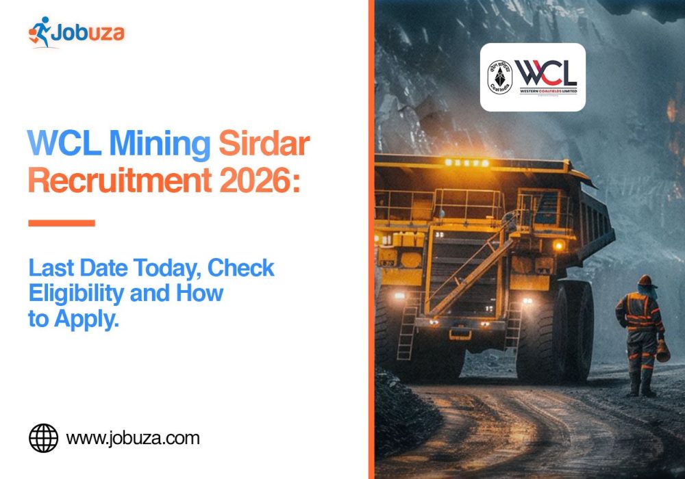 WCL Mining Sirdar Vacancy 2026 Apply Online Today for Available