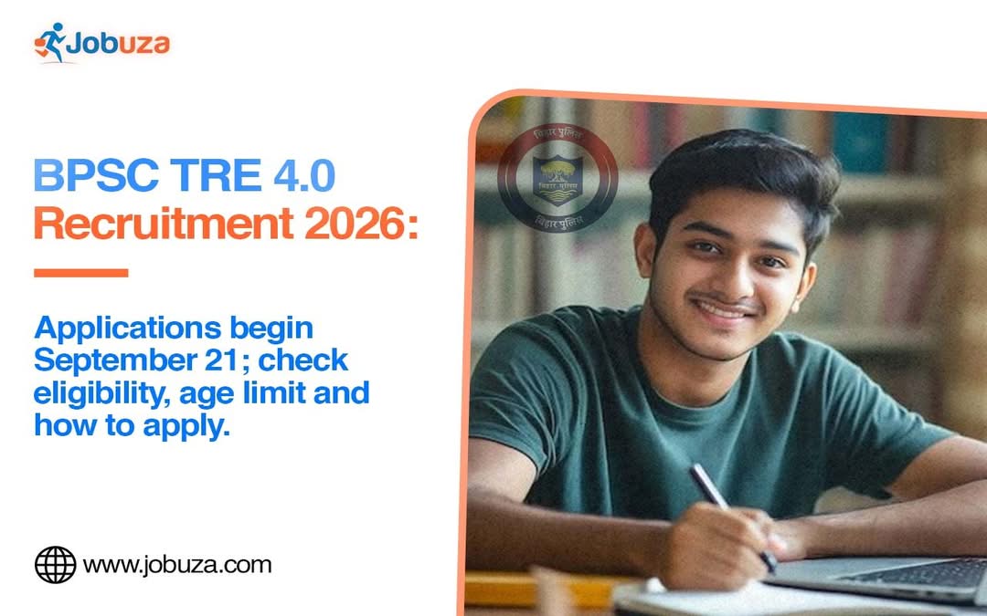 BPSC TRE 4.0 Recruitment 2026 Applications Begin September 21