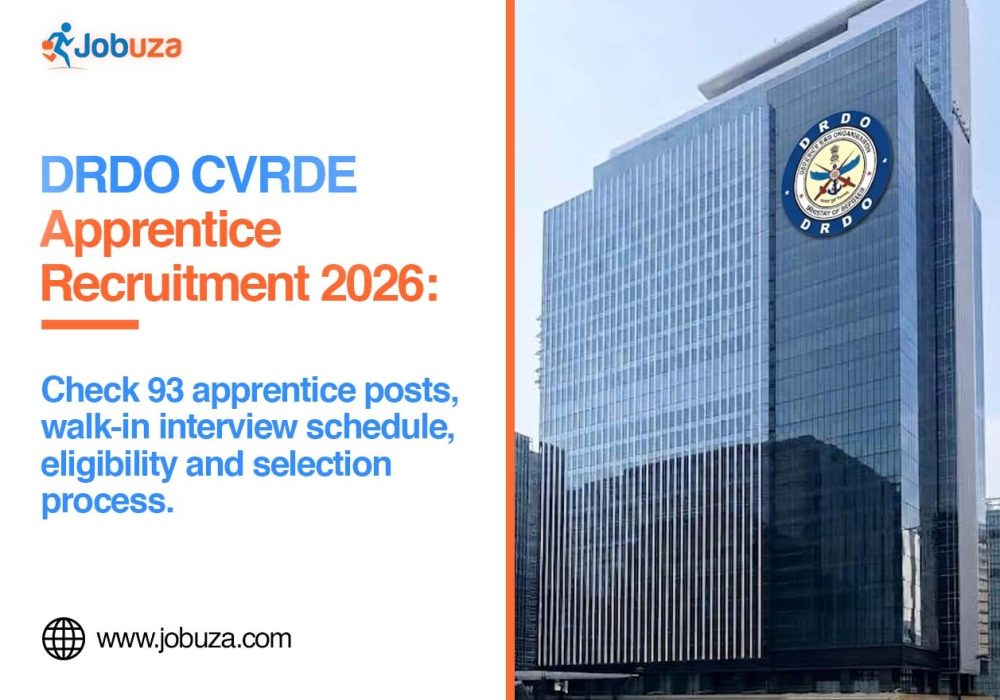 DRDO CVRDE Apprentice Recruitment 2026 Walk In Selection, Eligibility and