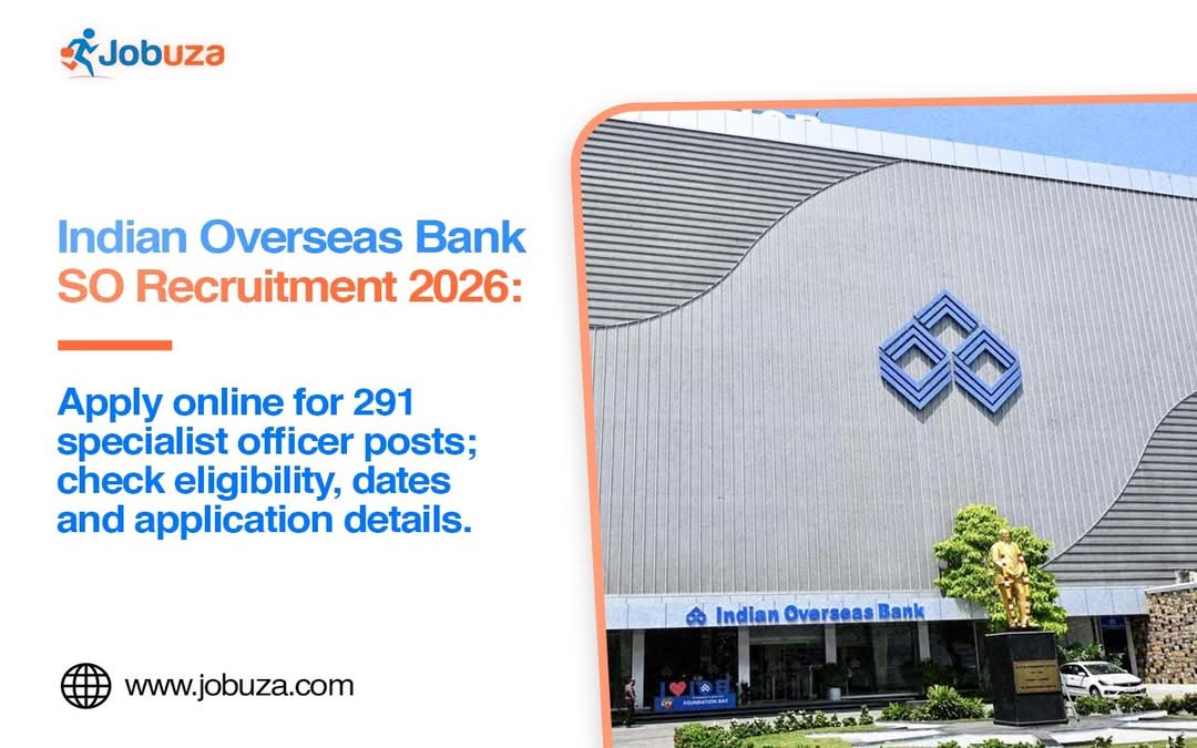 Indian Overseas Bank SO Recruitment 2026 Apply Online for 291 Posts