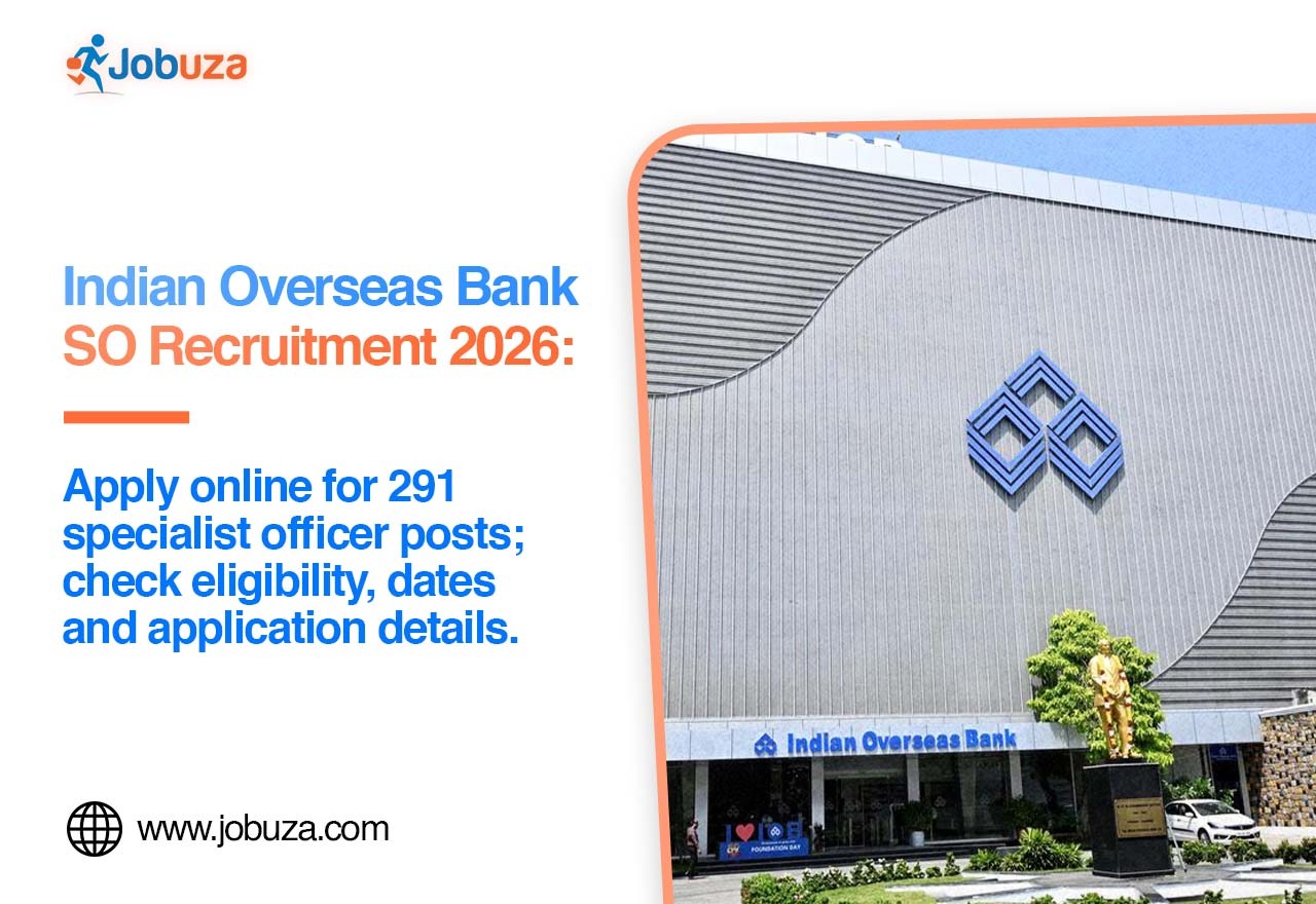 Indian Overseas Bank SO Recruitment 2026 Apply Online for 291 Posts