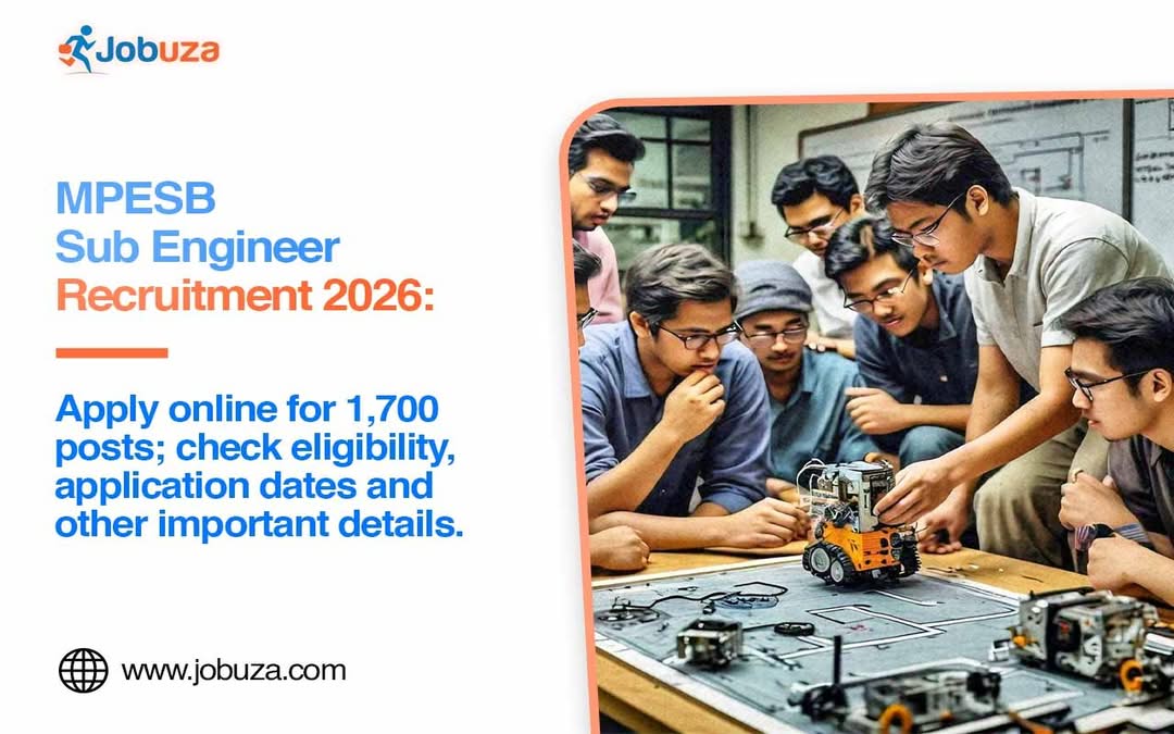 MPESB Sub Engineer Recruitment 2026 Apply Online for 1700 Posts, Check
