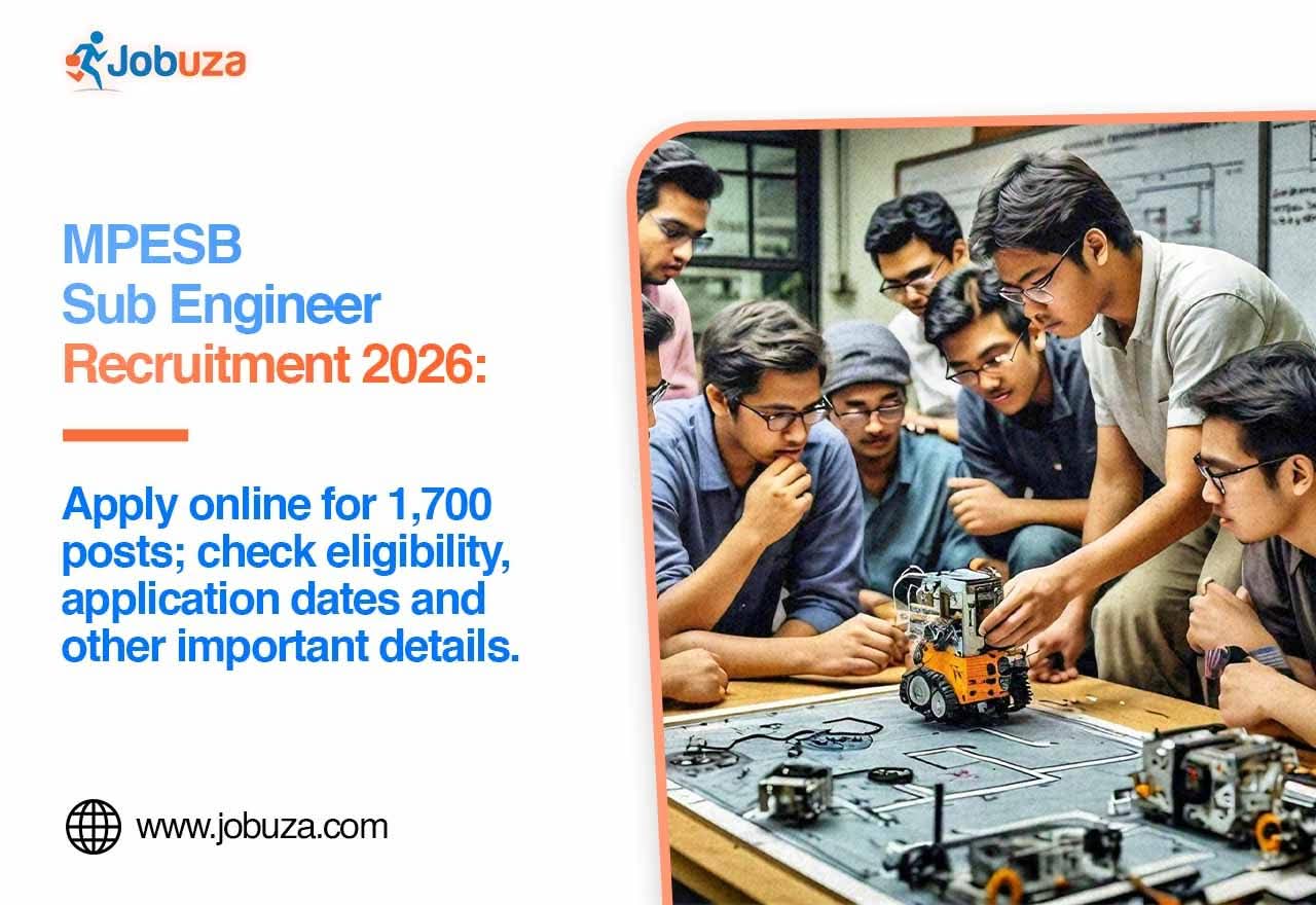 MPESB Sub Engineer Recruitment 2026 Apply Online for 1700 Posts, Check