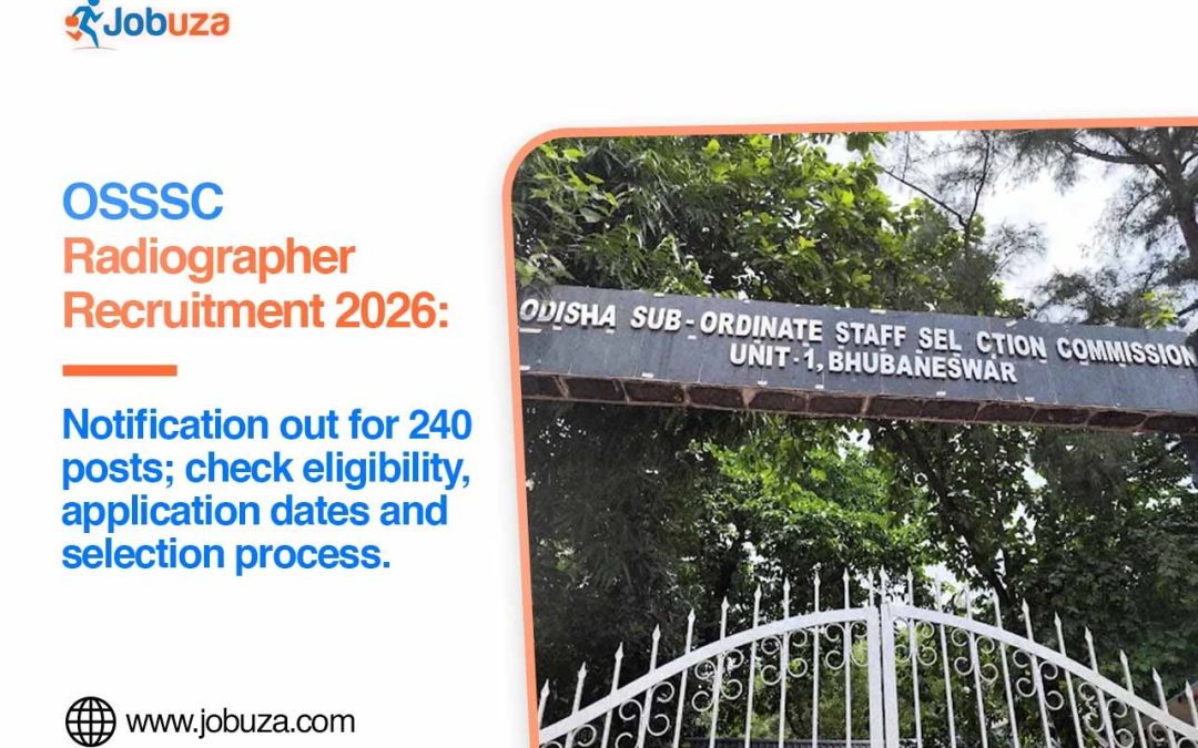 OSSSC Radiographer Recruitment 2026 Apply Online for 240 Posts, Check