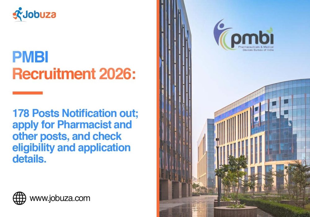PMBI Recruitment 2026 Apply for Pharmacist and Other Posts JOBUZA