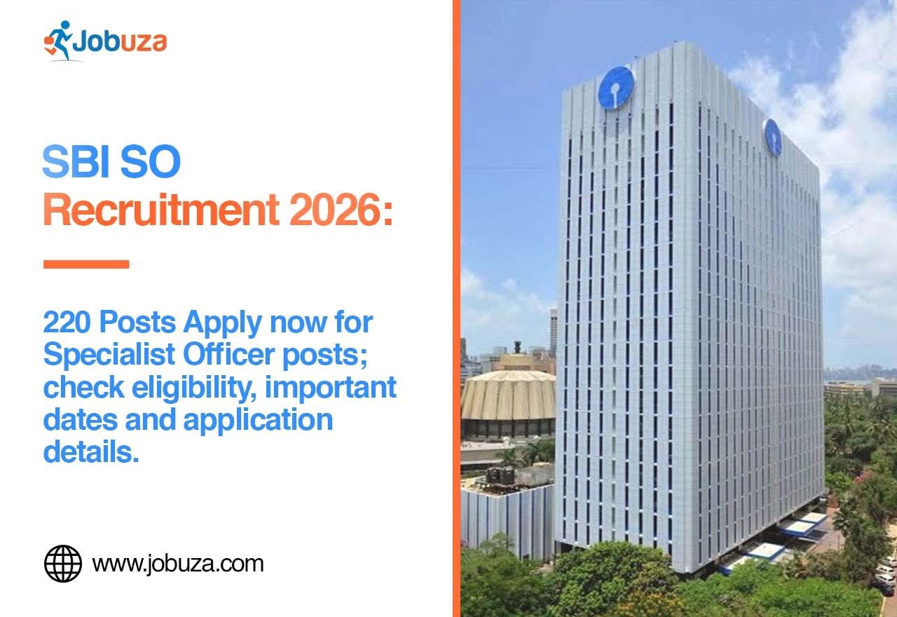 SBI SO Recruitment 2026 Apply for 220 Specialist Officer Posts