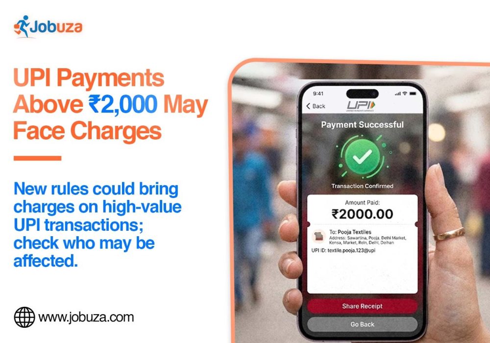 UPI Payments Above ₹2,000 May Face Charges
