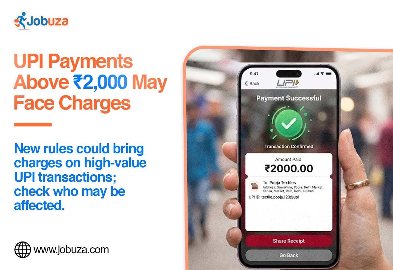 UPI Payments Above ₹2,000 May Face Charges